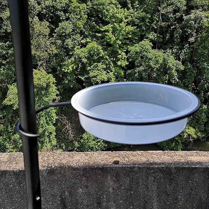 4 Pcs Plastic Bird Feeding Dishes Parrot Food Water Bowls Bird Cage Feeders Bird Bath Tray Wildlife Bird Feeding Station for Small Animals