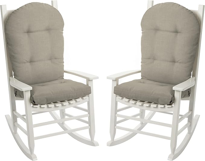 Arden earthFIBER Outdoor Adirondack Cushion, 21.5 x 48, Water Repellent, Fade Resistant, Cushion for Adirondacks or Rocking Chairs 21.5 x 48, Sandbar Taupe Texture