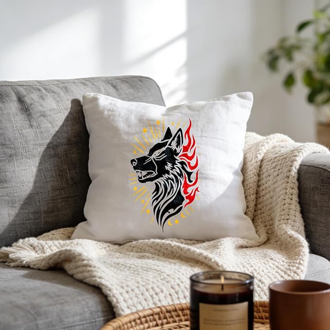 16 Pcs Lion Tiger Stencils, Reusable Large Tiger Dragon Wolf Bear Templates for Painting on Wood Floor Wall Rock Furniture Canvas Fabric DIY Craft Home Decor