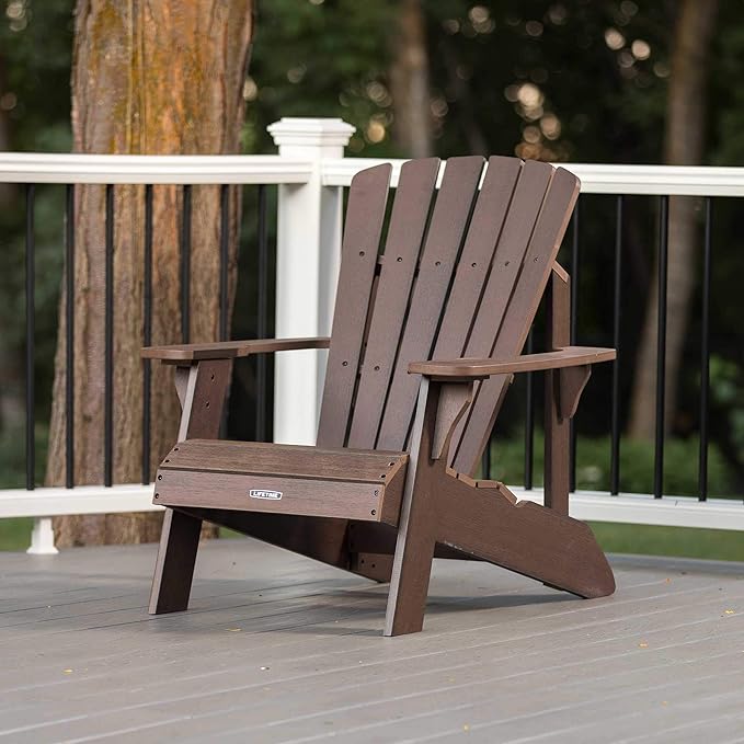 LIFETIME Faux Wood Adirondack Chair
