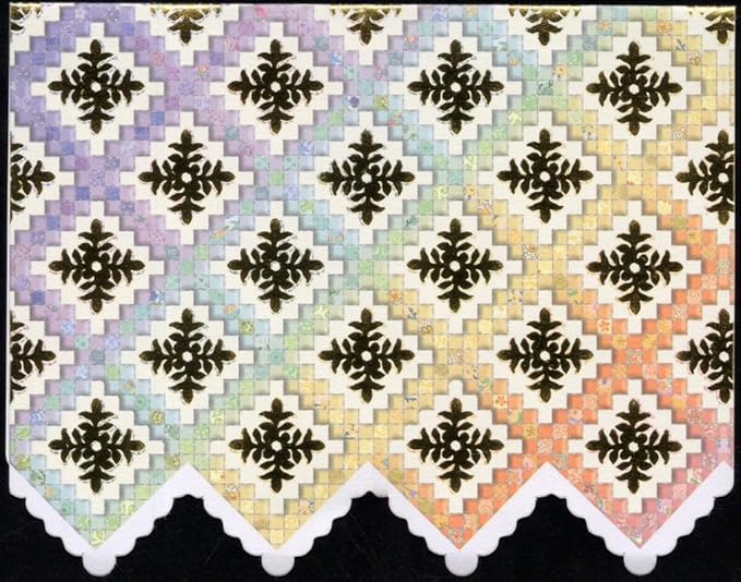 Poster Foundry Irish Chain Quilt Portfolio Boxed Note Cards by Carol Wilson. 10 embossed 4x5 Die-Cut Notecards and Matching Envelopes in Decorative Gift Box with Magnetic Flap. NCP2361