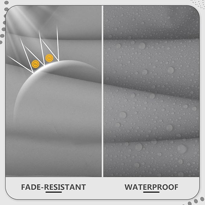 22" x 22" x 6" Outdoor Deep Seat Cushions Set - 2 Set Waterproof & Fade Resistant Patio Furniture Replacement Cushions, Non-Slip Outdoor Cushions Fit Loveseats, Couches, Chairs, and Sofas.