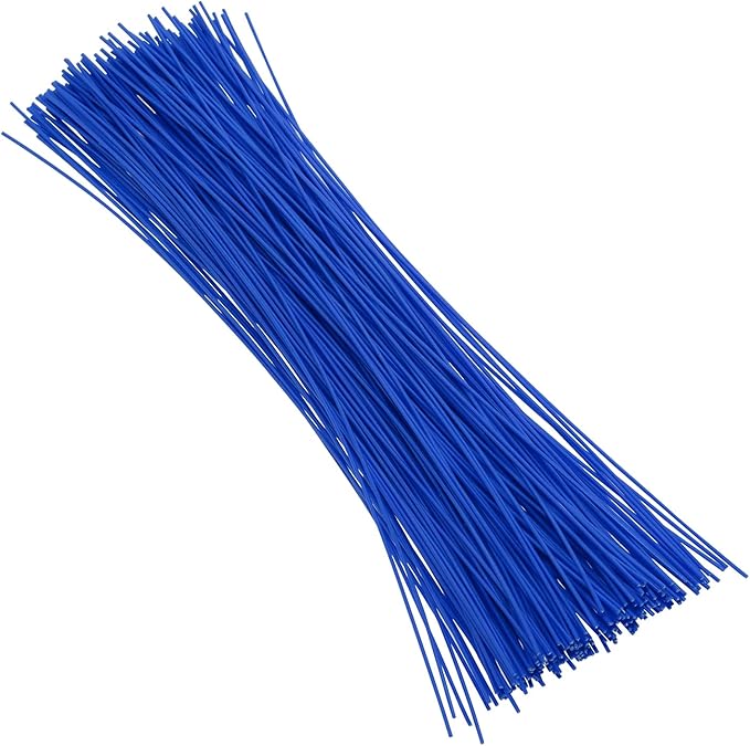Tupalizy 8 Inch Reusable Cable Ties Wire Twist Ties Garden Twine for Plastic Bags Electronics Cords Organizing Gardening Vines Climbing Plants Halloween Christmas Holiday Decors Crafts, 200PCS, Blue
