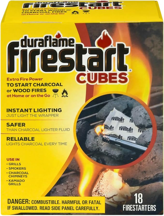 Duraflame Firestart Cubes Firelighters, 18 Pack (8 Pack)