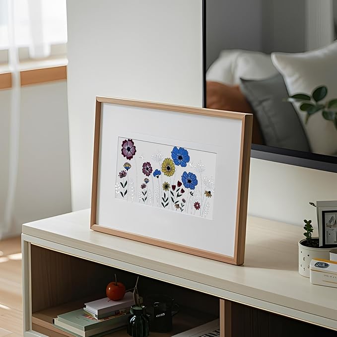 Flower Stencils for Painting, 14pcs Floral Stencils for Crafts Reusable, Drawing Templates On Wood Wall Canvas Fabrics Furniture DIY Home Decor Card Rock