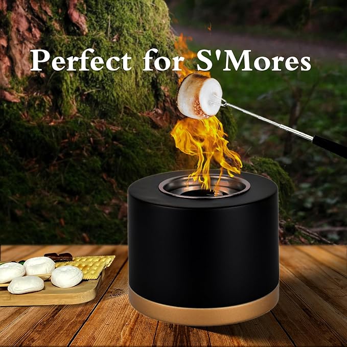 Telescoping Forks Smores Sticks for Fire Pit, 5 pcs S’mores Roasting Sticks for Camping, 6.3-11.4 Inch (5, 6.3-11.4 Inch)