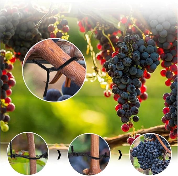 Twist Ties for Garden Plant Bag 6 inches 500 Pcs Candy Coffee Bags Ties (500, Black)