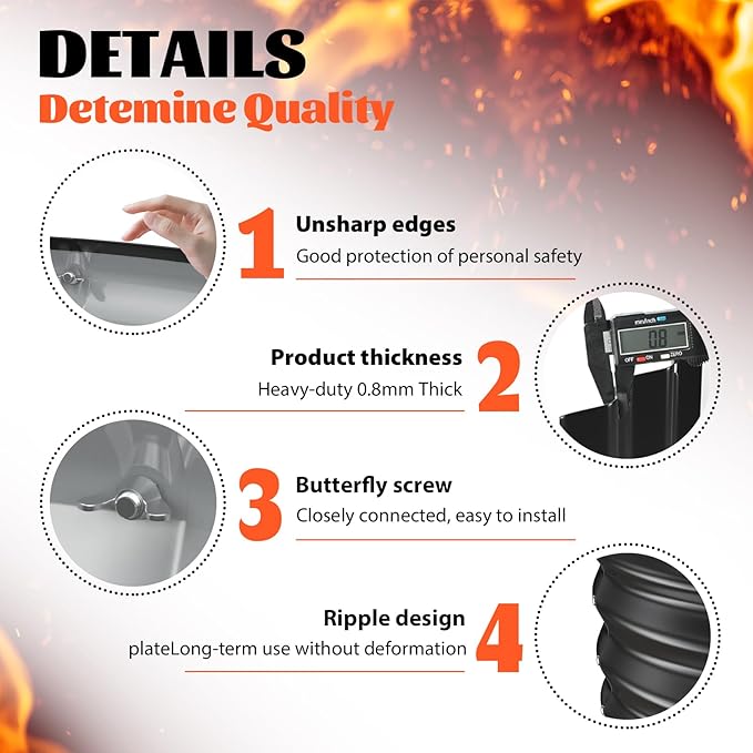 36 Inch Round Galvanized Fire Pit Ring/Fire Ring - Foldable and Perfect for Outdoor Gatherings and Campfires in The Yard/Garden/Park/Beach (Black+Gray, 3 FT Diameter+1 FT Tall)