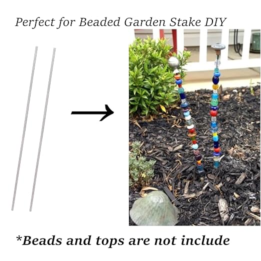 Total 24pcs 8/32 Inch M4 Threaded Rods and Studs, Include 12pcs 12.99" Fully Threaded Rods 12pcs Stainless Steel Hex Nuts, Right Hand Thread Bar for Clamps Hangers Beaded Garden Stakes