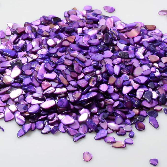 QICQDRAM Crushed Shells for Crafts About 2LB (900g/31.74oz) Small Natural Crushed Shells Bulk for Crafts DIY Beaching Wedding Decoration Vase Fillers
