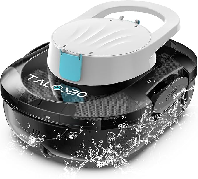 [2026 New] TALOSBO S1 PRO Cordless Pool Vacuum – Powerful Robotic Cleaner for Above-Ground Pools up to 1076 Sq.ft, 120-Min Runtime, 2.5H Fast Charging, Smart Auto-Parking Design