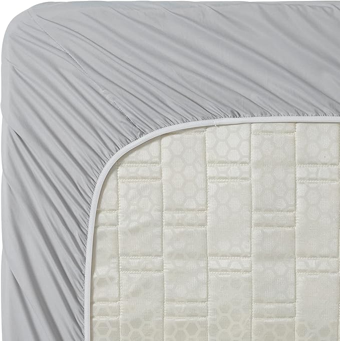 Clara Clark Fitted Sheet, Extra Deep Pocket Fits Deep Mattress, Luxury Soft Fitted Sheet Only, Full Silver Gray