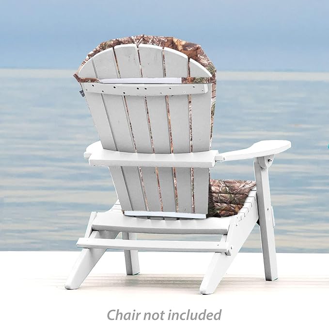 Outdoor All-Weather Patio Chair seat Cushion , Quick Drying Fabric - Adirondack Chair Cushion for Your Chair-Chair not Included (Tree Camo)