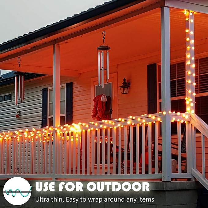 Outdoor String Lights, Rope Lights with Remote, Waterproof String Lights Outdoor Fairy Lights Twinkle Lights for Wedding, Patio, Pool, Christmas