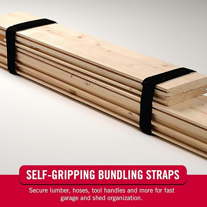 VELCRO Brand Cut to Length Straps Heavy Duty | 45 Ft x 3/4 in | ONE-WRAP Self-Gripping Double Sided Roll-| Bundling Ties Fasten to Themselves for Secure Hold,VEL-30834-AMS,Black,(Pack of 12)