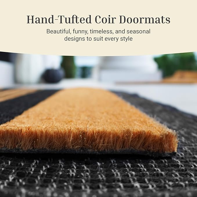 THEODORE MAGNUS Door Mat - Cat Welcome Mat for Front Door with Non-Slip Backing - Durable Doormat - Perfect for Outside Entrance Matt - Outdoor/Indoor - Safari Stride - 17" x 30"