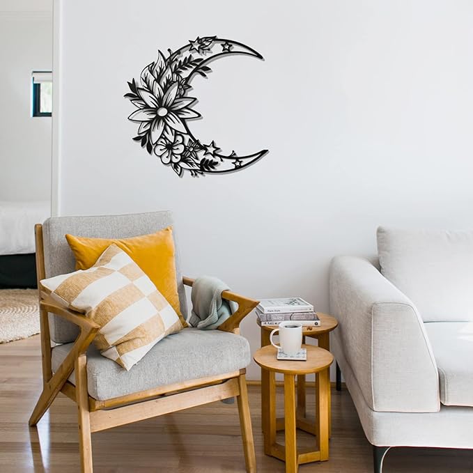 EZ4ENCE Decoration Wall Art Boho Wall Home Decor Hanging Appearance Wall Decor Metal Wall Hanging Decor