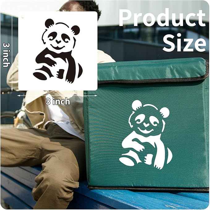 64 Pieces Stencils for Painting, Small Reusable Animal Stencil, Art Craft Template for Painting on Wood, Wall, Fabric, Rock, Chalkboard, Sign, DIY Art Scrapbook Projects(Animal)