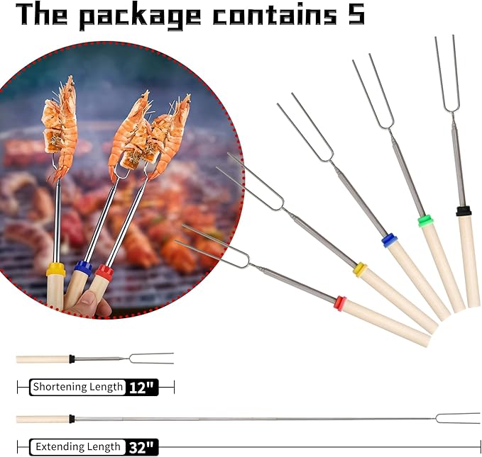 Fire Pit Spark Screen 36 Inch Round, Heavy Duty Stainless Steel Outdoor Fire Pit Screen Cover with Foldable Hook & Marshmallow Sticks, Mesh Spark Protector for Backyard, Camping, Beach