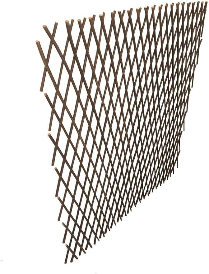 Nature Willow Trellis Expandable Plant Support Plant Climbing Lattices Trellis Willow Expandable Trellis Fence for Climbing Plants Support 36x92 Inch,Double Panel (4, Willow Wicker Fence)