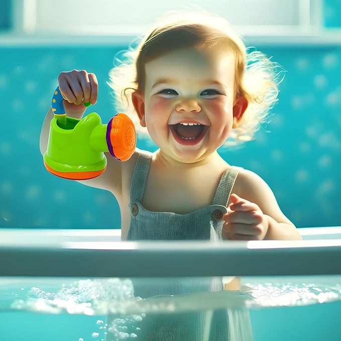Kids' Fun Watering Can Bath Toy - Interactive & Educational, Lightweight Design for Easy Play, Enhances Hand-Eye Coordination