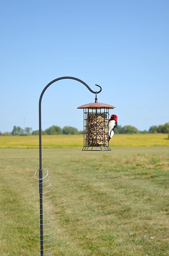 Songbird Essentials Copper Roof Suet Log Feeder