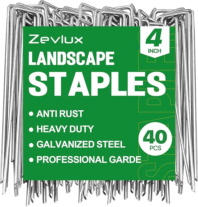 U Shape 4inch Garden Staples 40pcs and 80pcs and 160pcs (4 inch 40pcs)