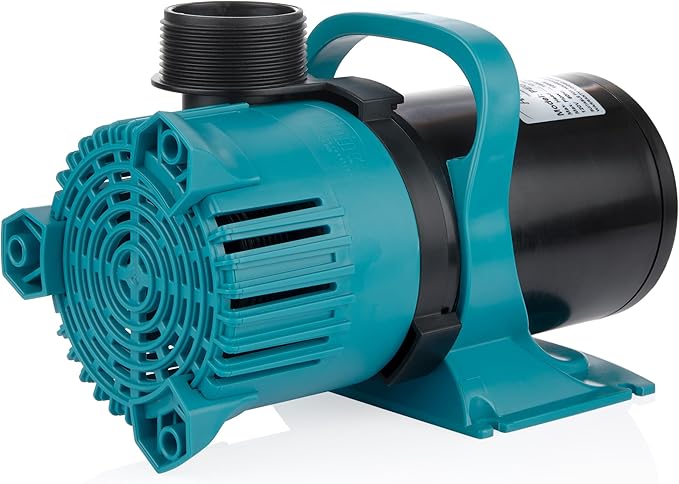 Alpine Corporation PEG3000 | 3000 GPH Vortex Energy-Saving Submersible Pump — Durable & Efficient Design for Ponds, Waterfalls & Fountains — Black/Teal