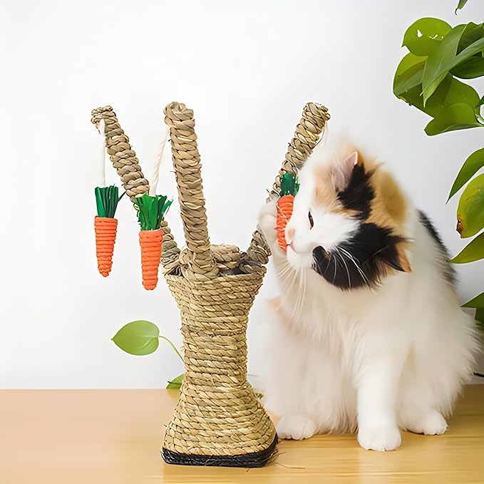 Natural Sisal Cat Scratching Twine, 5mm 50 Meters Heavy Duty Rope for Cat Tree & Scratching Post Replacement, DIY Cat Scratcher, Furniture Protector, Pet Play