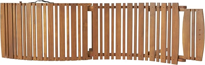 Christopher Knight Home Viola Outdoor Chaise Lounge Chair, Patio Acacia Wood Chaise Lounge Outdoor, Foldable Single Lounge Sofa, Poolside Beach Yard Seating, Curved and Slatted Design, Brown