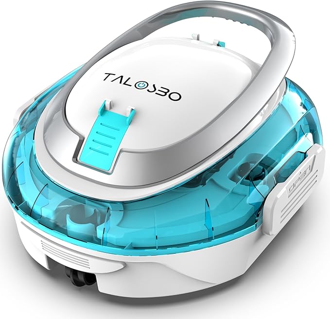 [2026 New] TALOSBO S2 Robotic Pool Cleaner – Dual-Layer Filtration, 90-Min Runtime, Powerful Cordless Pool Vacuum for Above-Ground & Flat Pools, Efficient Debris Removal & Auto-Parking Design