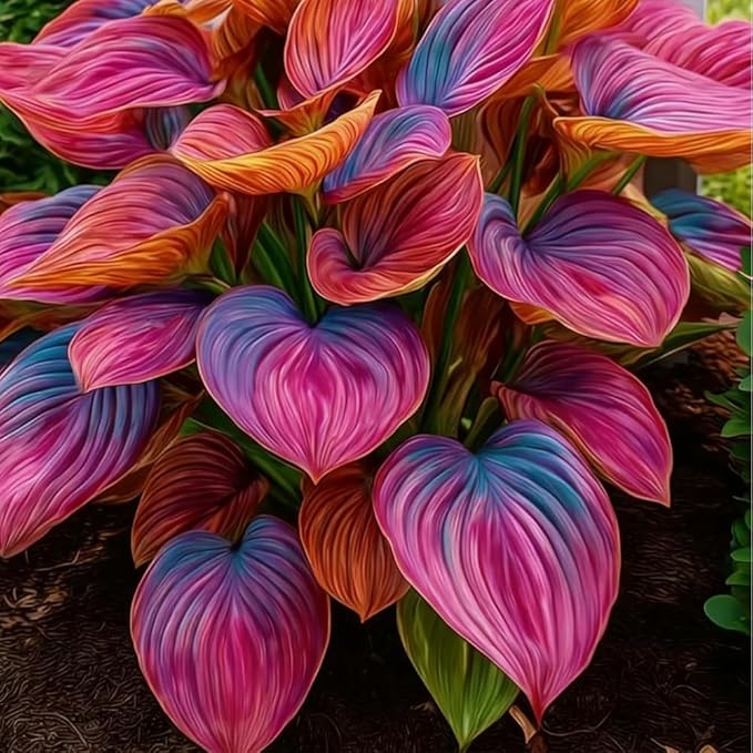 220+ Mixed Color Hosta Seeds for Planting - Hostas Seeds Rare Perennial, Flower Seed Beauties Easy to Grow Low Maintenance Heart Shaped Leaves Heart Hosta Plants for Outdoors Garden