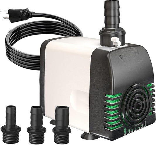540GPH Submersible Water Pump - Fountain pumps with Auto Shut Off, Adjustable Flow & Ultra-Quiet for Fountains, Ponds, Aquariums, Fish Tank, and More