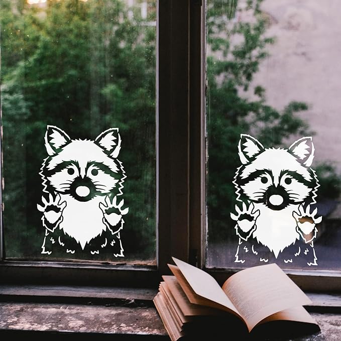 FINGERINSPIRE Raccoon Stencil 11.7x8.3inch Reusable Painting Template DIY Craft Woodland Animal Stencil for Wall, Floor, Furniture, Wood and Paper