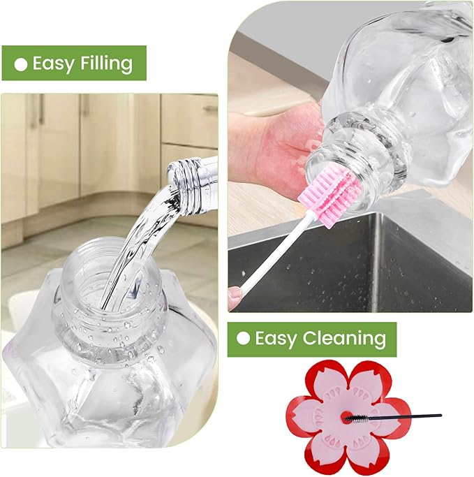 Hummingbird Feeder, BOLITE Glass Hummingbird Feeders for Outdoors Hanging, with Ant Moat and 4 Bee Guard Feeding Ports, 22oz, Leak Proof, Clear & Red, Birthday Gifts for Women Men, Gifts for Mom Dad