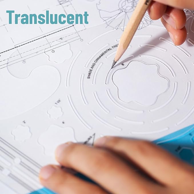 Mr. Pen- Landscape Templates, Architectural Templates, Drafting Tools, Landscaping Tools, Landscape Design Template, Drafting Ruler Shapes, Drawing Stencils