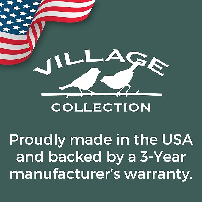 North States Village Collection - Blue Cottage Bird Feeder: Hanging Bird Feeder for Outdoors, Holds 5 Pounds of Seed