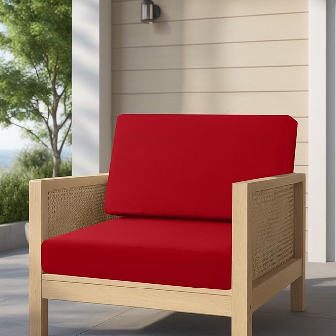idee-home Outdoor Cushions for Patio Furniture, Outdoor Seat Cushion, Waterproof Couch Hampton Bay Deep Seat Replacement Chair Cushions for Garden Lawn Backyard Deck, 30 x 30