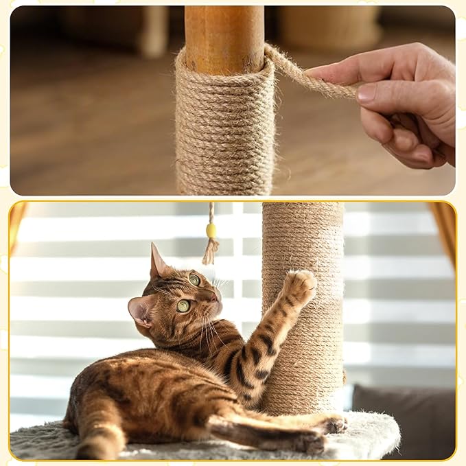 Jute Twine String - 328ft 8mm Eco-Friendly Heavy-Duty Rope for Crafts,Construction & Packaging | Natural Fiber Cord for Garden Tying,Bundling & DIY Decor