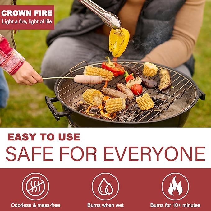 Fire Starters for Solo Stove Mesa, 60 Count BBQ Firestarter and Fireplace Accessories, Pellets for Bonfire and Firepit, Camping, Grilling, Cooking, Campfires, Charcoal, Wood, and Sticks (64 Cubes)