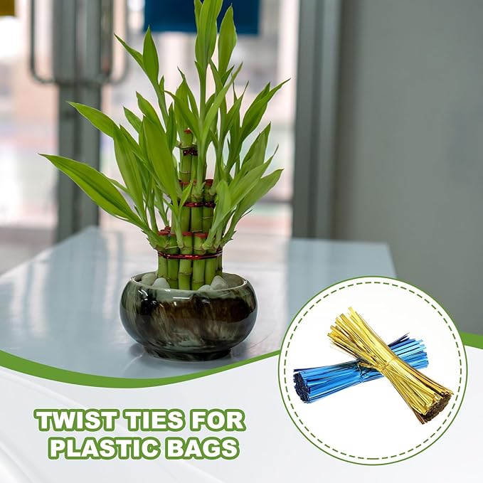 PATIKIL Bag Twist Ties 2 Inch, 800 Pcs Metallic Bread Ties for Treat Plastic Bags Gift Wrapping Candy Coffee Bag Plant Party Cake Favor, Purple