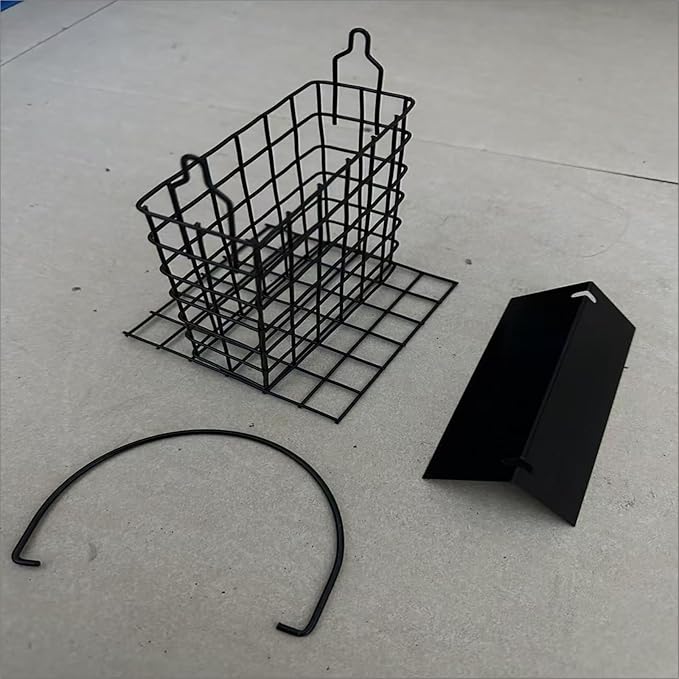Wild Birds feeders Metal Roof-Suet Cakes Cage Bird Feeder Outdoors or Outside Garden Yard Patio Hanging Outdoors or Outside Garden Yard Patio Hanging Black