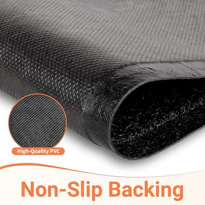 StepLively Door Mat Home Welcome Mats Outdoor and Indoor, Heavy-Duty Low-Profile Non-Slip Front Welcome Mat for Home Entrance, Outside Entry, Yard, Floor, Patio, Valentine's Day (30''x17.5'', Black)