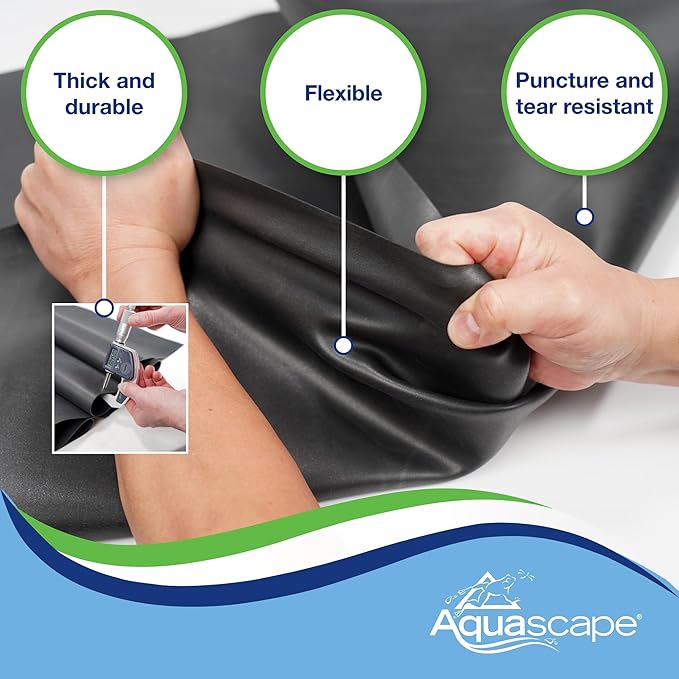 Aquascape PRO Grade EPDM Boxed 45 Mil Liner for Pond, Waterfall, and Water Features, 15 x 15 Feet