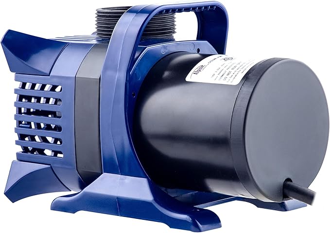 Alpine Corporation PAL5200 | 5200 GPH Submersible Water Pump with 33-ft Cord — Quiet 426W Motor, 25-ft Lift — Multi-Angle Flow for Ponds, Waterfalls & Fountains — Durable & Efficient (Blue)