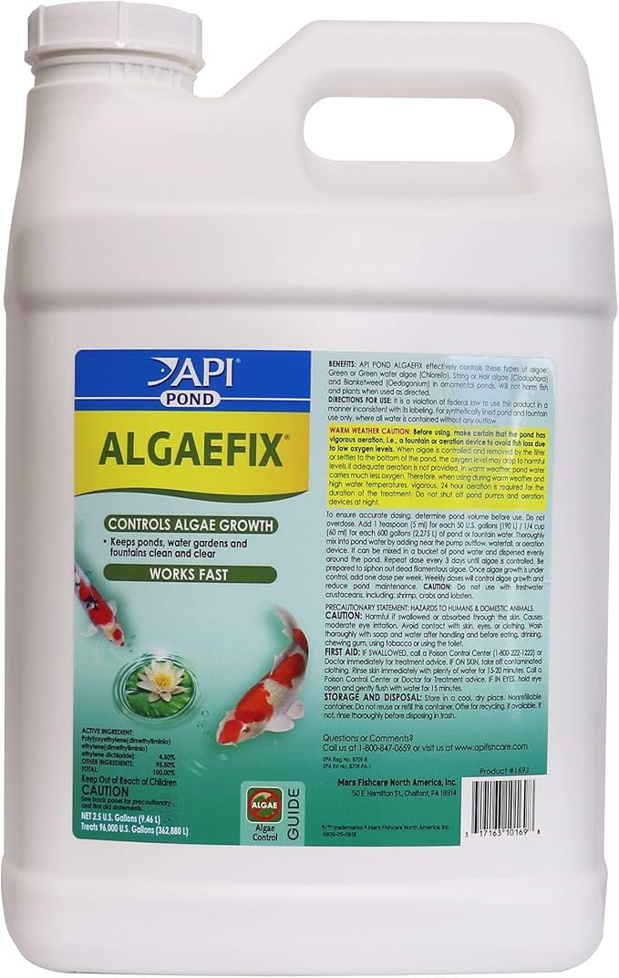 API POND ALGAEFIX Algae control 2.5-Gallon Bottle
