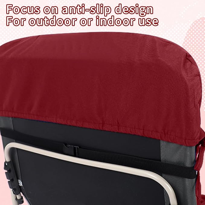 Tudomro 66'' Outdoor Chaise Lounge Cushion Waterproof Patio Lawn Pool Chaise Lounge Cushion with Headrest Pillow & Ties Weather Fade Resistant Replacement Longue Chair Pad