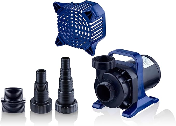 Alpine Corporation PAL8000 | 8000 GPH Submersible Water Pump — Quiet 540W Heavy-Duty Motor, 33-ft Cord & 26-ft Lift — Multi-Angle Flow for Ponds, Waterfalls & Fountains — Durable Outdoor Performance