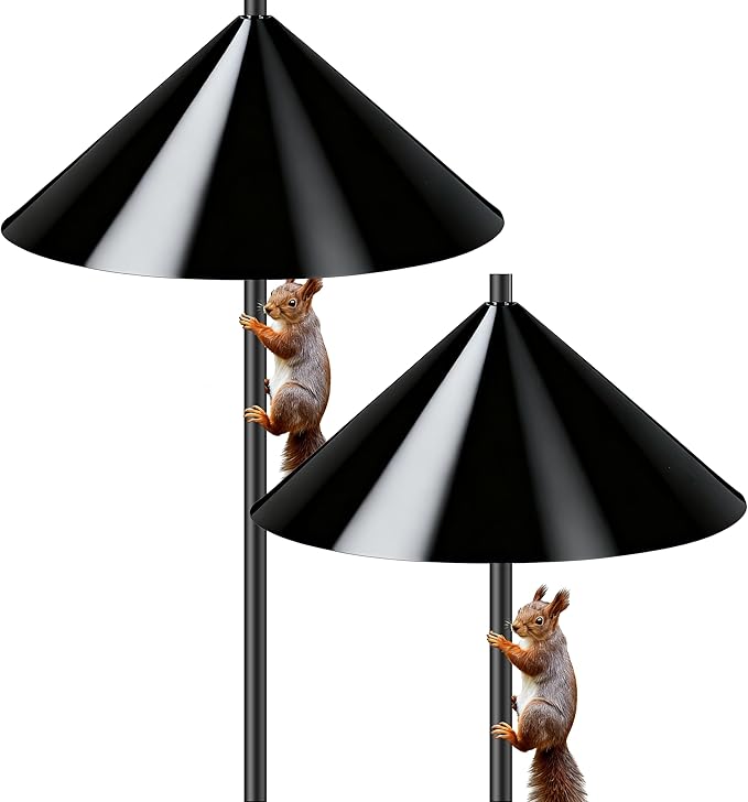 Squirrel Baffle 19 Inch for Bird Feeder Pole, Guaranteed Squirrel Proof, Weather-Resistant & Easy Install