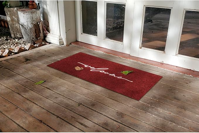 AAZZKANG Doormat Decorative Outdoor Mat Large 18"x48" with Non Slip Rubber Backing Ultra Absorb Mud Easy to Clean Outside Inside Doormat